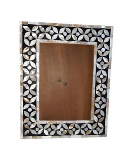 Cadre photo en MDF incrusté de nacre géométrique de luxe personnalisé Moulure de photo de style moderne - Product Image 1