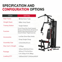 Nouveau design JX Fitness Home Gym Trainer Extension triceps en acier thermolaqué pour la vente en magasin, commande mixte, export, fabricant
