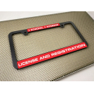 Narrow Top <b>LED</b> Metal License Plate Frames Car Plastic <b>Number</b> Plate Holder Cover - Product Image 3