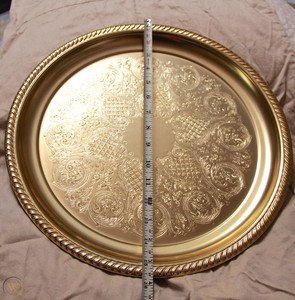 Nouvelle vaisselle en aluminium poli vintage à un seul niveau, plats de service pour le dîner et le dessert, design de café et de restaurant, fournisseur indien - Product Image 5