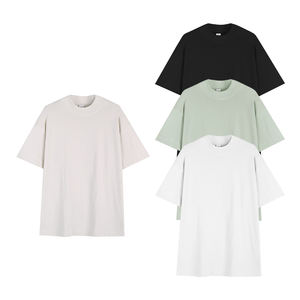 เสื้อยืดโอเวอร์ไซส์ผ้าคอตตอน 100% หนัก 280GSM ระบายอากาศได้ดี สำหรับผู้ชาย ปักโลโก้ตามสั่ง ทรงไหล่ตก - Product Image 5