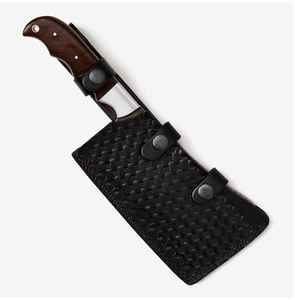 Cuchillo de Chef de acero de Damasco hecho a mano de alta calidad, cuchillo de cocina, cuchillo de carnicero, mango de madera, cuchillo serbio - Product Image 5