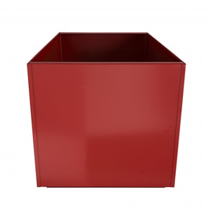 Wholesale Modern Design Iron Metal Outdoor Garden Square Planters <b>Drainage</b> Hole Powder Coated Customized Decorative Flower <b>Pots</b> - Product Image 3