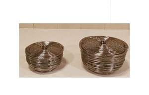 Nouveau plateau de bol de service en aluminium poli brillant plateau de Date de service de qualité supérieure élégant pour les fêtes d'hôtel de mariage - Product Image 3