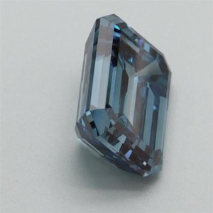 Vente en gros de diamants de laboratoire de 2,00 carats, taille émeraude, couleur bleu vif fantaisie, qualité VS1, certifiés IGI, prix fabricant et fournisseur en gros - Product Image 2