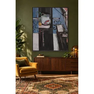 Impression sur toile Fida Matisse Poisson rouge et palette - Product Image 4
