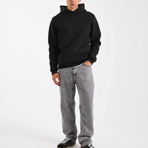 Sudadera con capucha lisa para hombre al por mayor, de tejido Air Layer, 460g, de forro polar técnico pesado, tipo jersey, corte estándar, frente liso, para personalización, venta al por mayor de fábrica - Product Image 3