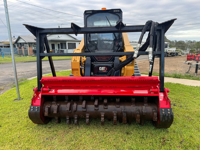 Broyeur forestier à tambour pour chargeuse frontale, adapté aux modèles Kubota, ASV, CAT, CASE, TAKEUCHI, pour le défrichement des terres.