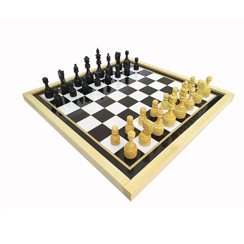 Nuovo arrivo antico gioco di scacchi in legno Indoor che gioca a scacchi in legno con dama a basso prezzo