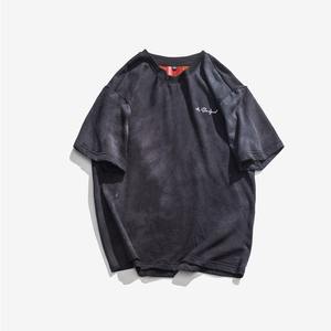 T-shirt de lavage à l'acide en coton de qualité supérieure t-shirt de lavage minéral rétro surdimensionné t-shirt lourd - Product Image 3