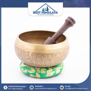 Cuenco tibetano martillado a mano con mazo de madera y almohada de seda Comprar a buen precio Cuenco para cantar - Product Image 6