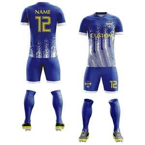 Maillots de football pour hommes adultes, derniers modèles, directement de l'usine, couleurs et logo personnalisés, anti-UV, extensibles, séchage rapide, 100% polyester, uniformes - Product Image 3