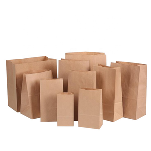Sacs en papier kraft, sacs d'épicerie pour sandwichs et pain de qualité alimentaire, sacs en papier imprimés avec logo personnalisé pour emballage alimentaire - Product Image 2