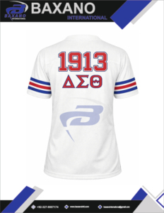 Camiseta de malla para mujer Delta Sigma Theta Sorority 1913, color azul real, ecológica, transpirable, con logo frontal simple - Product Image 4