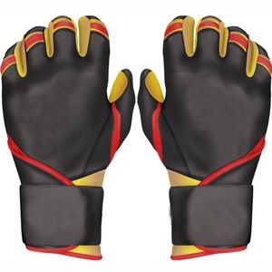 Goatskin Digital Leather Baseball Batting Guantes Profesionales Unisex Softball Batting Guantes - Product Image 3