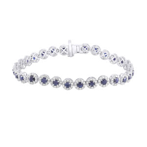 New Simple 18k Gold Bracelet White Gold Plated Cubic Classic Diamond Bracelet - Product Image 4