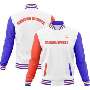 Fabricante personalizado Chenille parches bordados polar béisbol cuero mangas Letterman invierno cuero Varsity chaqueta - Product Image 1