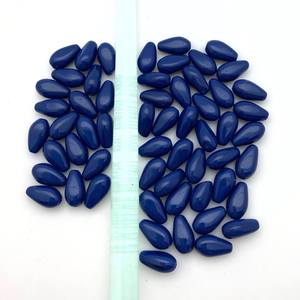 Perles de verre tchèque bleu espace Opaque vintage fabriquées à la main Style bohème pour la fabrication de bijoux perles au chalumeau en cristal en vrac en gros - Product Image 2