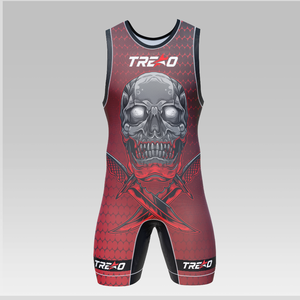 เสื้อกล้ามมวยปล้ำสำหรับผู้ชายเสื้อผ้าสแปนเด็กซ์แบบมีอุปกรณ์ระบายอากาศยืดได้ออกแบบได้ตามต้องการ - Product Image 1