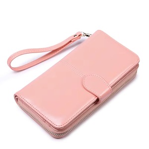 Portefeuille femme léger personnalisable de haute qualité Portable multi-cartes en cuir PU longue fermeture éclair étanche grande capacité - Product Image 6
