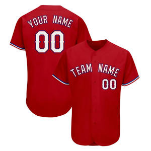 Camisetas de Béisbol Personalizadas con Nombre de Equipo, Impresas en Serigrafía, 100% Poliéster, Transpirables y de Secado Rápido, Tallas Unisex para Adultos - Product Image 3