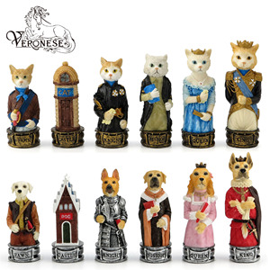 Thiết kế veronese-3 "Bộ cờ vua-Hiệp Sĩ Thời Trung Cổ-Đồ thủ công nhựa trang trí nhà - Product Image 5