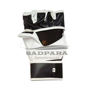 Gants de MMA professionnels de qualité supérieure couleur personnalisée en cuir enveloppement rapide entraînement boxe sparring grappling Muay Thai gants - Product Image 3
