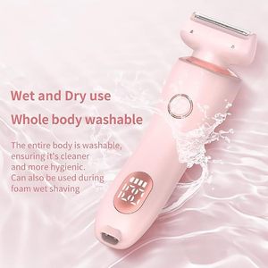 Depiladora Azul para Mujer, para una Piel Suave como la Seda, Resistente al Agua IPX7, Maquinilla de Afeitar Nano con Pantalla Digital para Uso Corporal - Product Image 1