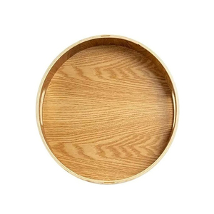 Plateau en bois, plateau de service à thé, plateau en bois imbriqué avec poignée, style rustique, pièces en bois personnalisées, hôtel - Product Image 4