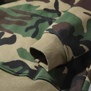 Vente en gros de sweats à capuche camouflage vert de qualité supérieure pour hommes pulls thermiques à la mode tendance utilisation hivernale - Product Image 5