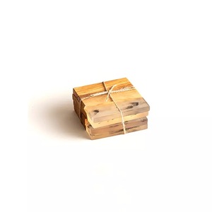 Sous-verres de thé en bois et en marbre écologiques à réponse rapide au meilleur prix Sous-verres de décoration de table en bois de luxe vintage - Product Image 4