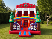Aire de jeux gonflable professionnelle 7x4x6m – Toboggan gonflable en PVC – Utilisation professionnelle en extérieur/intérieur – Conforme aux normes européennes