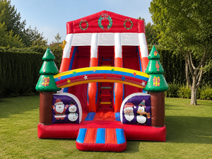 Aire de jeux gonflable professionnelle 7x4x6m – Toboggan gonflable en PVC – Utilisation professionnelle en extérieur/intérieur – Conforme aux normes européennes - Product Image 3