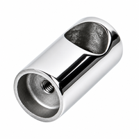 Support de main courante en acier inoxydable 316 de qualité marine, 22 mm, type aveugle, raccord de tube pour quincaillerie de bateau et yacht