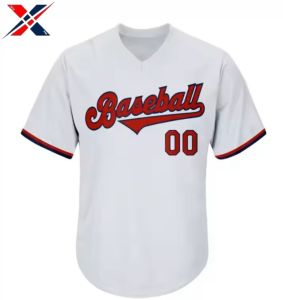 เสื้อเบสบอล100% ผ้าโพลีเอสเตอร์กันลมชุดทีมเบสบอลระบายอากาศได้ดีสีและโลโก้ออกแบบได้ตามต้องการ - Product Image 3