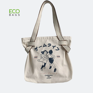 Customizable Logo Reusable Cotton Canvas <b>Tote</b> Shopping <b>Bag</b> Eco-Friendly Shoulder <b>Bag</b> <b>Pocket</b> for Letter Gift Packaging Promotion - Product Image 1