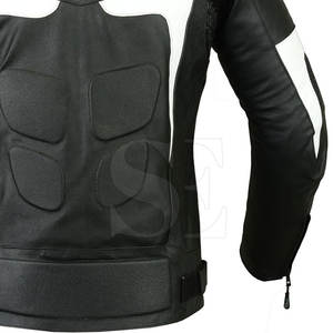 Chaqueta de moto de invierno de equipo personalizado de alta calidad para hombre de la mejor venta de cuero genuino a prueba de viento desgaste motocicleta Auto Racing - Product Image 4