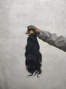 Raw South Indian 18 Inch <b>Body</b> <b>Wave</b> Virgin Human Hair Weave 100g Cuticle Aligned & Natural Temple Single Donor Perm - Product Image 3