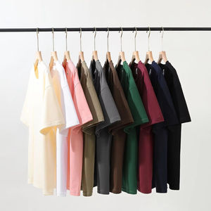 T-shirt imprimé vintage lavé à l'acide pour hommes de haute qualité 100% fibre de coton 260 grammes en vrac nouvelle taille vierge solide - Product Image 6