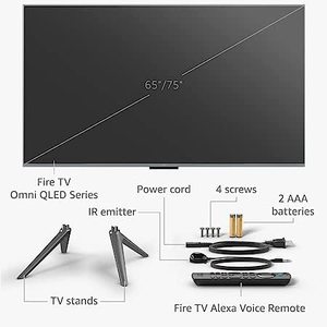 ทีวีสมาร์ท QLED 4K UHD ขนาด 75 นิ้ว พร้อมแพลตฟอร์ม Fire TV และตัวเครื่องสีดำ - Product Image 5