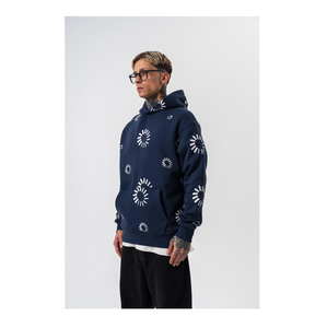 Sweat-shirts surdimensionnés personnalisés pour hommes LORLI'S, streetwear, broderie, sérigraphie, poche, 100% coton, français - Product Image 1