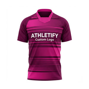 Camiseta de fútbol personalizable ligera, ropa de equipo de fútbol con impresión por sublimación, duradera, duradera, con logotipo de número personalizado - Product Image 1