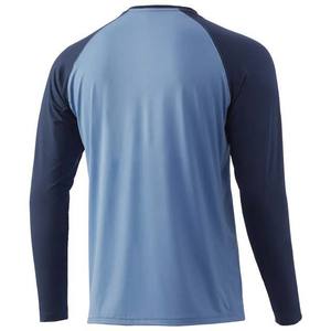 Séchage rapide à manches longues Concevez votre propre performance Chemises de pêche Couleur de contraste imprimée par sublimation UPF 50 + Vêtements de pêche - Product Image 4