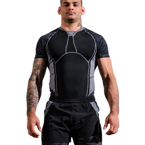 <b>Custom</b> Short Sleeve Surf Logo Mma Bjj <b>Compression</b> <b>Shirt</b> Sublimated Jiu Jitsu Rashguards <b>Design</b> Your Own <b>Custom</b> Rash Guard - Product Image 1
