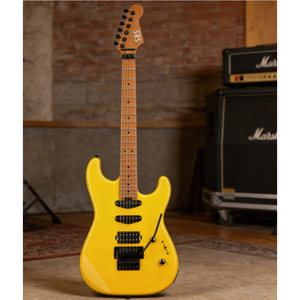 Guitarra Eléctrica con Pastillas Alnico II V Diseñadas en EE. UU., Cuerpo de Aliso Sólido, Mástil de Arce Tostado, Trémolo Floyd Rose - Product Image 2
