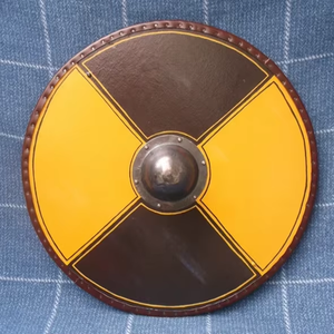 Bouclier rond de base Bouclier viking Re enactment combat prêt simple chevalier homme d'armes Boucliers. - Product Image 5