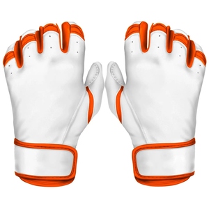 Guantes de bateo de béisbol de cuero Cabretta, venta al por mayor, agarre duradero hecho a medida de alta calidad para partidos de entrenamiento - Product Image 1