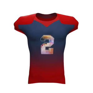 Tenues de football personnalisées, maillots de football américain, shorts d'été, 100% polyester, antibactérien, prix de gros, toutes tailles - Product Image 1