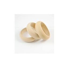 Brazalete de Madera 100% Natural para Uso Diario, Decorativo para Bodas, de Calidad Estándar, Redondo, Hecho a Medida, Joyería de Lujo en Venta - Product Image 1