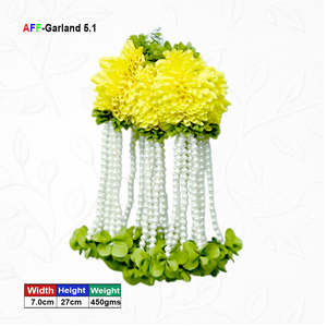 Guirnalda de Flores Artificiales con Perlas AFF-Garland-5.1 Precio Rs.1300/10 piezas - Product Image 1